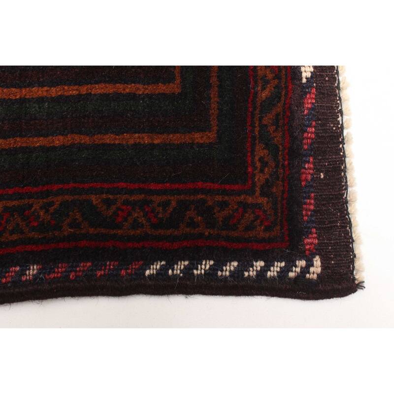 ECARPETGALLERY Hand-knotted Teimani Dark Navy Wool Rug - 3'10 x 6'7