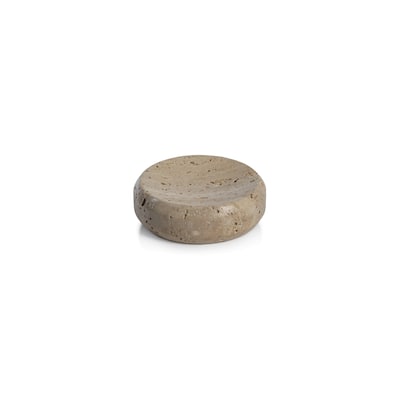 Scotia Travertine Marble Soap Dish - Beige