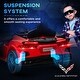preview thumbnail 3 of 18, 12V Kids Ride-On Chevrolet Corvette Licensed Car with Suspension, USB Music Port, and Dual Driving Modes for 3-6 Years