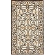 preview thumbnail 64 of 128, Safavieh Hand-hooked Chelsea Cherrelle Country Oriental Wool Rug 2'9" x  4'9" - Ivory/Dark Brown - Runner/Rectangle