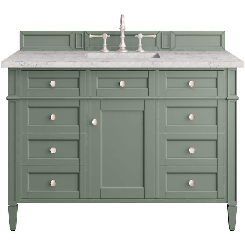 James Martin Vanities 650-V48-FEJP Brittany 48" Free Standing Single - Smokey Celadon
