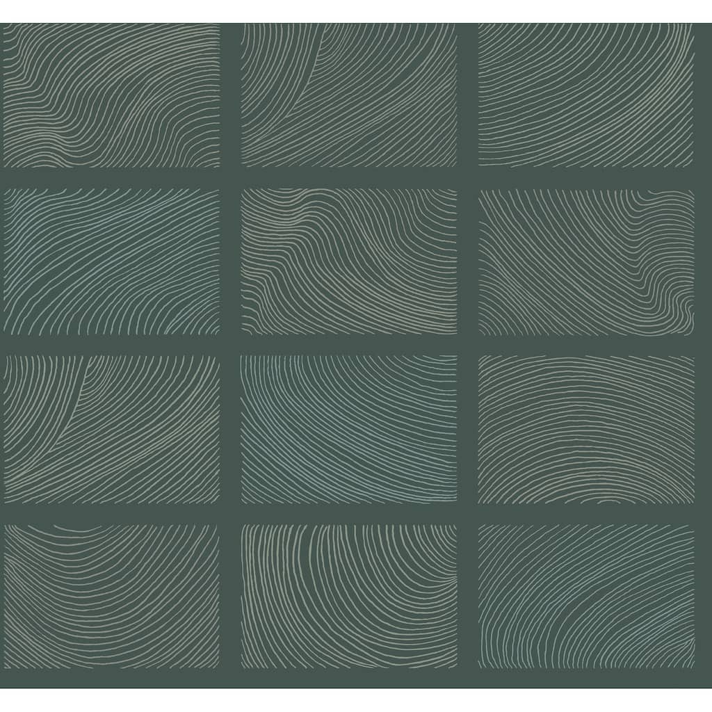 A-Street Prints Bronson Evergreen Topography Wallpaper