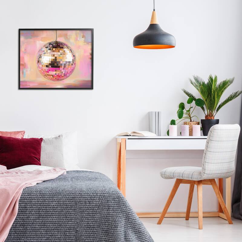 Stupell Mirrored Disco Ball Framed Giclee Art Design By Nini Art