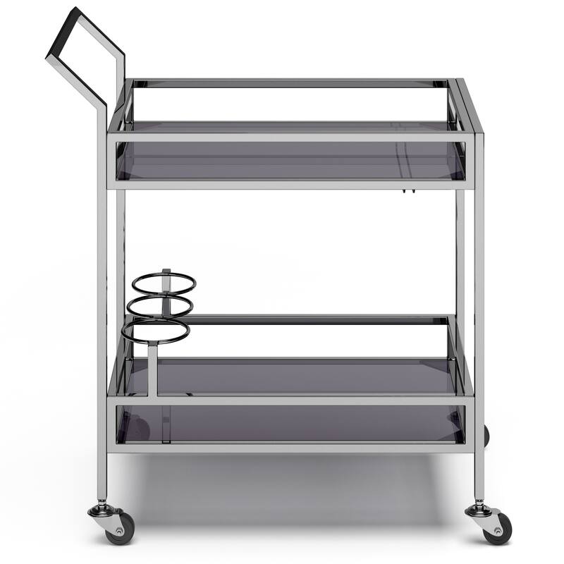Watts - 26" Bar cart - Chrome