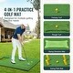 preview thumbnail 2 of 5, Golf Hitting Mat for Backyard Driving Chipping Indoor Outdoor Training - 4 IN 1 Golf Hitting Mat, 5x4ft