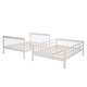 preview thumbnail 7 of 7, Full-Over-Full Bunk Bed with Storage&Guard Rail for Bedroom,Dorm, White