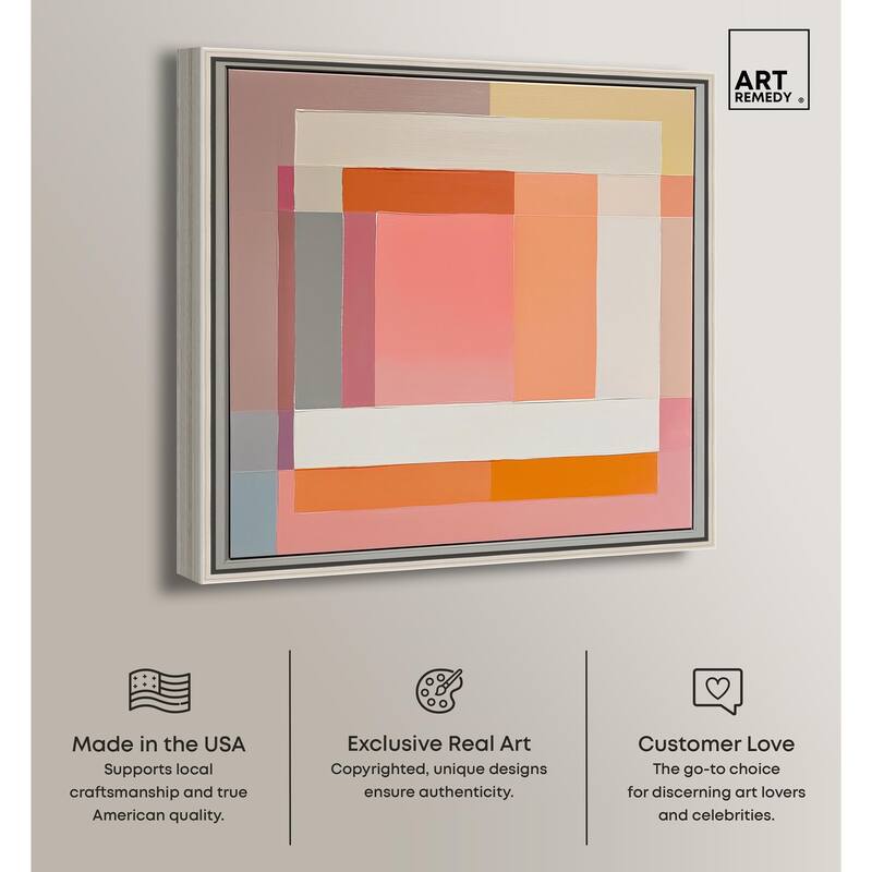 Minimal Color Blocks I Canvas by Art Remedy