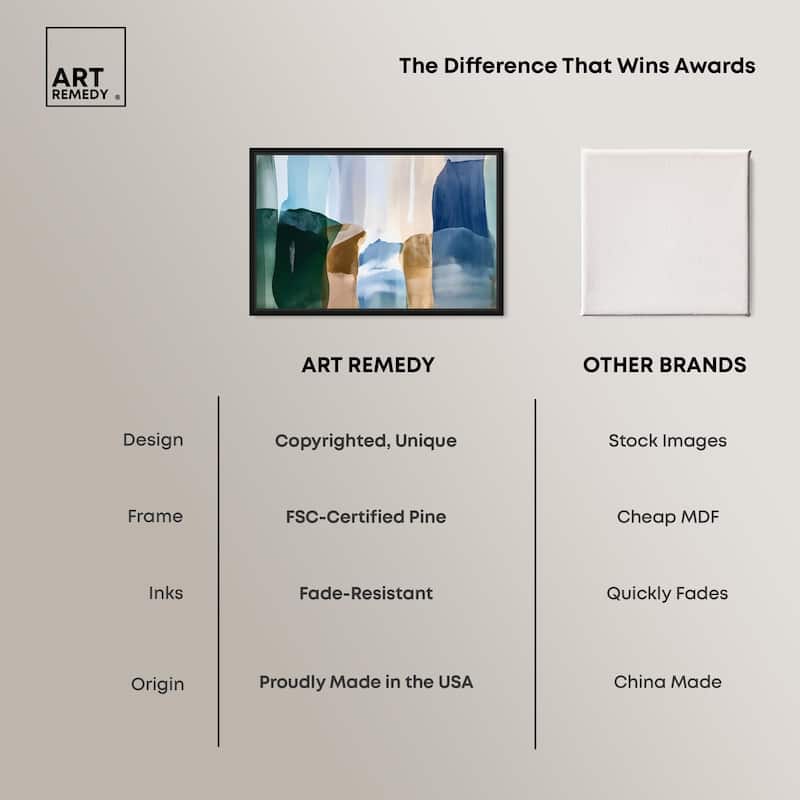 Contoured Calm II Canvas by Art Remedy