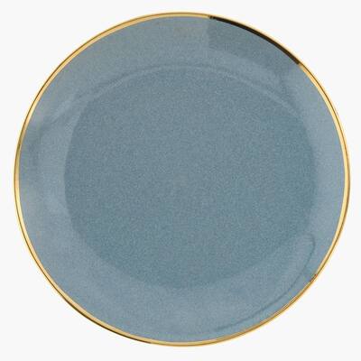 8-Inch Green Stoneware Plate