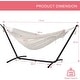 preview thumbnail 25 of 86, Double Cotton Hammock with Space Saving Steel Stand