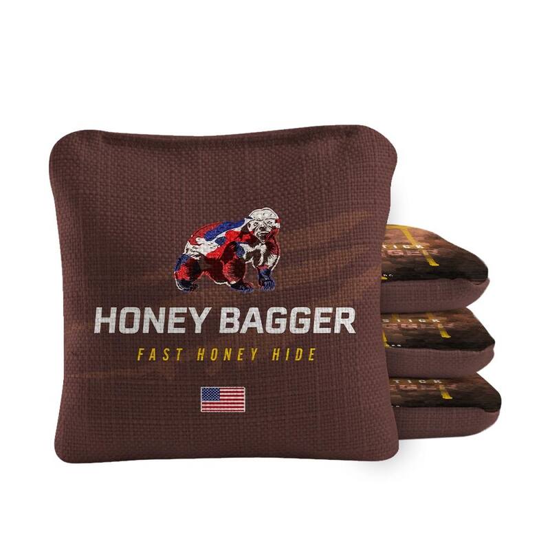 Honey Bagger Brown Dual Sided Cornhole Bags