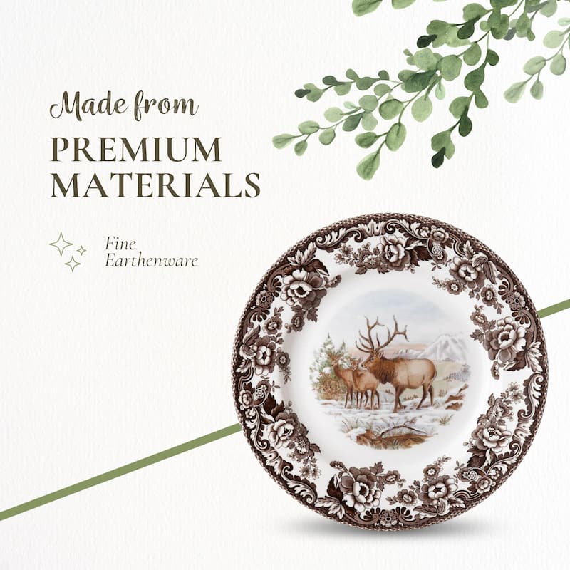 Spode Woodland Assorted Animals Salad Plate