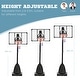preview thumbnail 4 of 7, Soozier Portable Basketball Hoop, 9.6-11.5FT Screw Jack Height-Adjustable Basketball System
