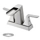 preview thumbnail 14 of 18, Vanityfair Double Handle Centerset Waterfall Bathroom Sink Faucet with Drain Assembly Brushed Nickel