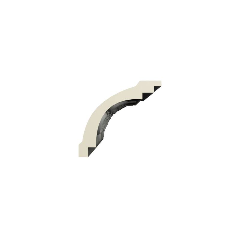 3 1/8"H x 3 1/8"P x 4 1/2"F x 96"L Terrel Crown Moulding - 1-Pack