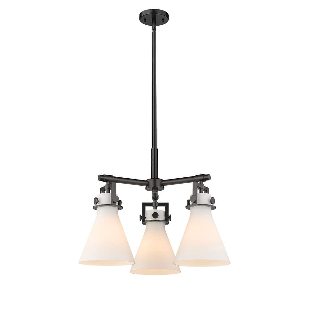 Innovations Lighting Newton Cone - 3 Light 7" Stem Hung Pendant