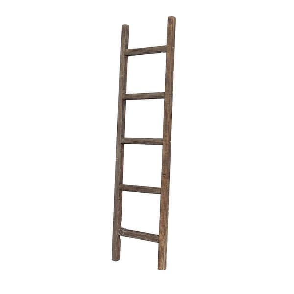 5 Step Rustic Turquoise Wood Ladder Shelf 5 Step Rustic Turquoise Wood Ladder Shelf
