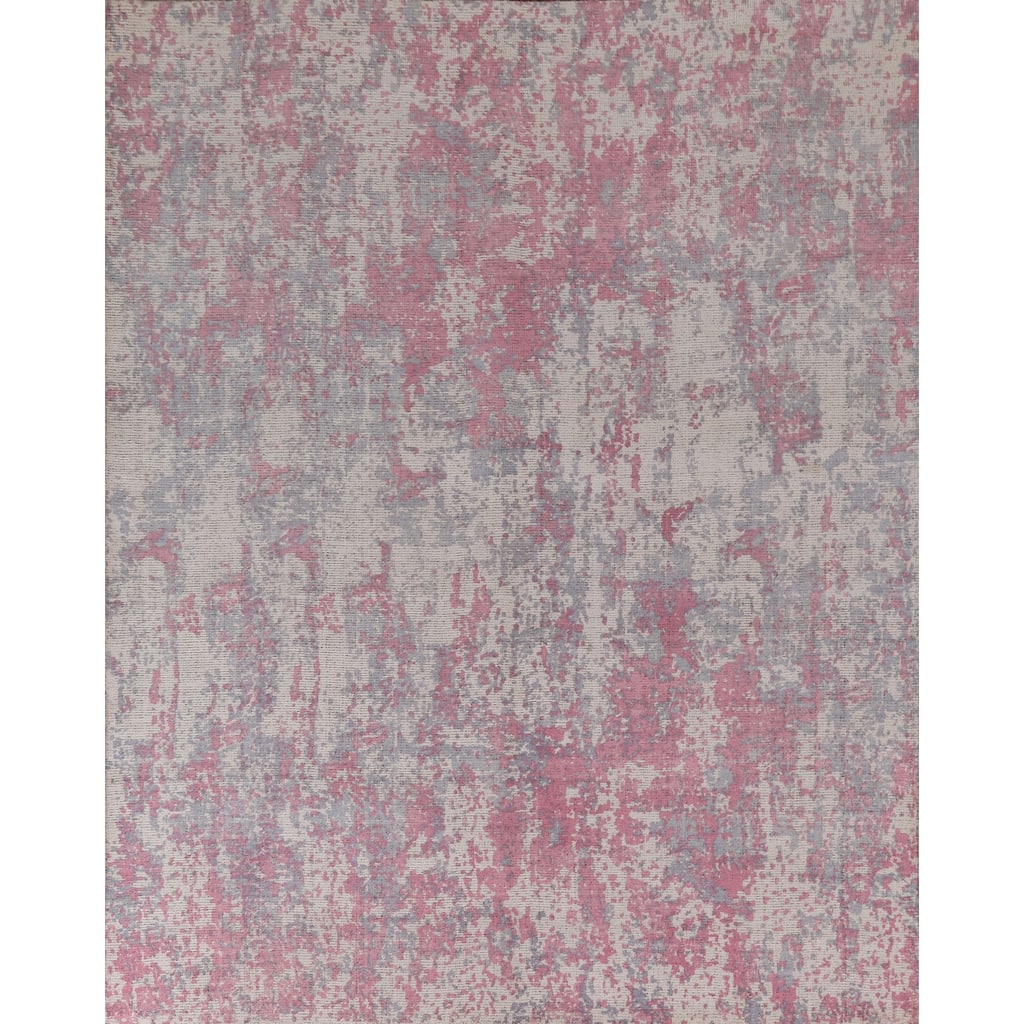 Abstract / Modern Area Rug Hand-Knotted Wool Carpet - 7'11"x 9'11"