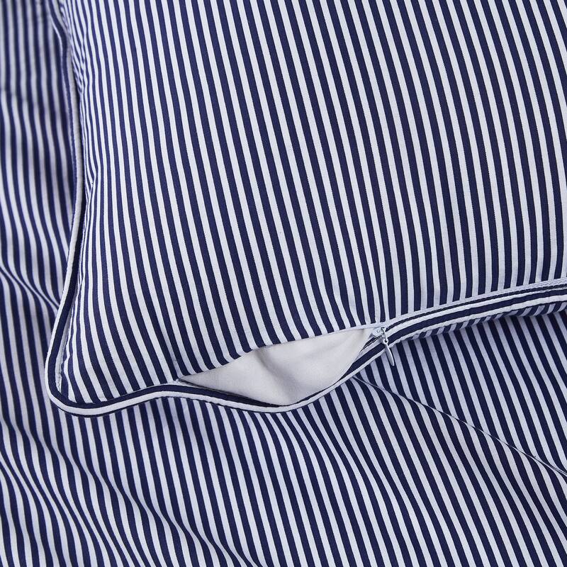 Brooklyn Loom Pinstripe 20x20 Decorative Pillow with Removable Cover