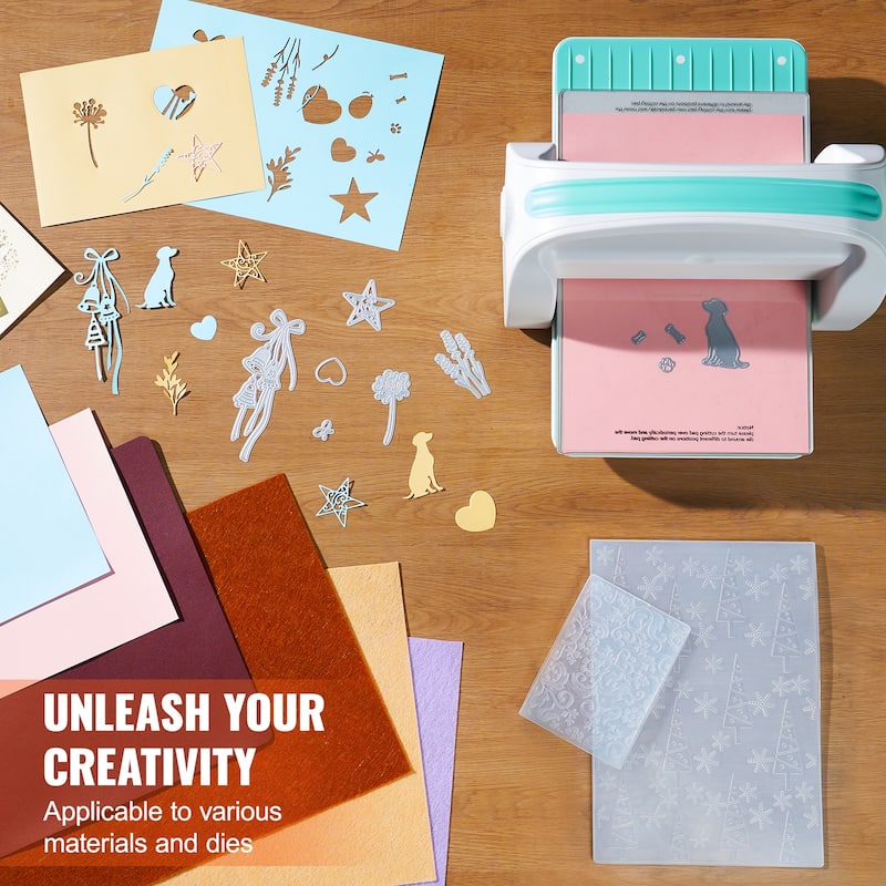 Manual Die Cutting & Embossing Machine, Portable Cut Machines, 9 inch Opening Scrapbooking Machine Full Kit Included - 9 inch