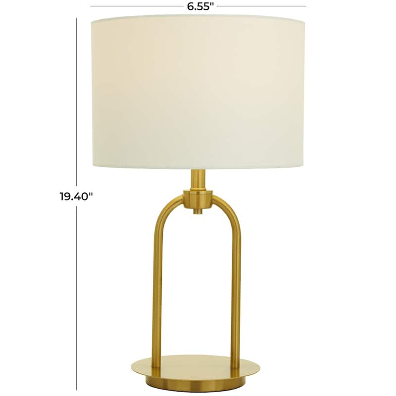 Metal Paper Clip Floor Lamp - Gold - Roche River Decor