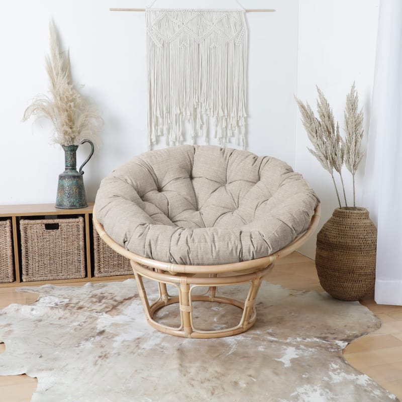 Sorra Home Sunbrella Indoor/Outdoor Round Papasan Cushion