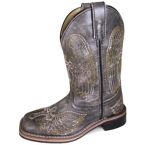 Smoky Mountain Western Boots Boys Guardian Leather Black
