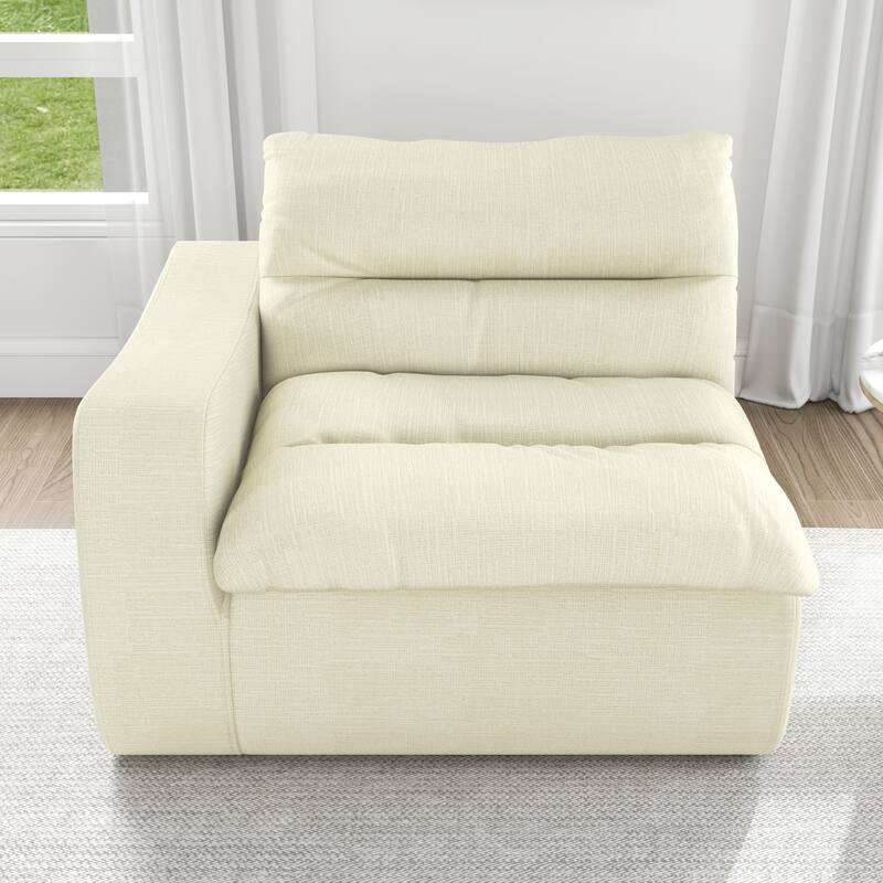 Lazy floor sofa, modern floor lounge chair with left arm, comfortable beanbag sofa, suitable for living room bedroom office