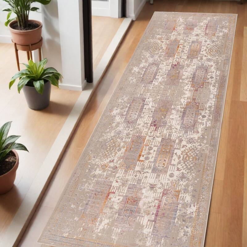 HomeRoots Southwestern Modern Runner Area Rug - 72.00 in. x 27.00 in. x 0.60 in.