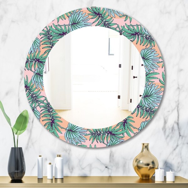 Designart 'Summer Colorful HawaIIan Pattern With Tropical Plants ...