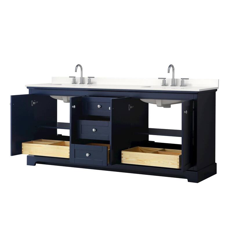Wyndham Collection WCV232380D-QTZ-US3MXX Avery 80" Free Standing