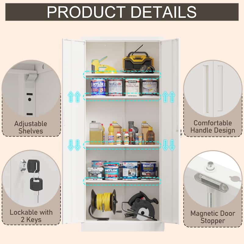 Steel Freestanding Garage Cabinet