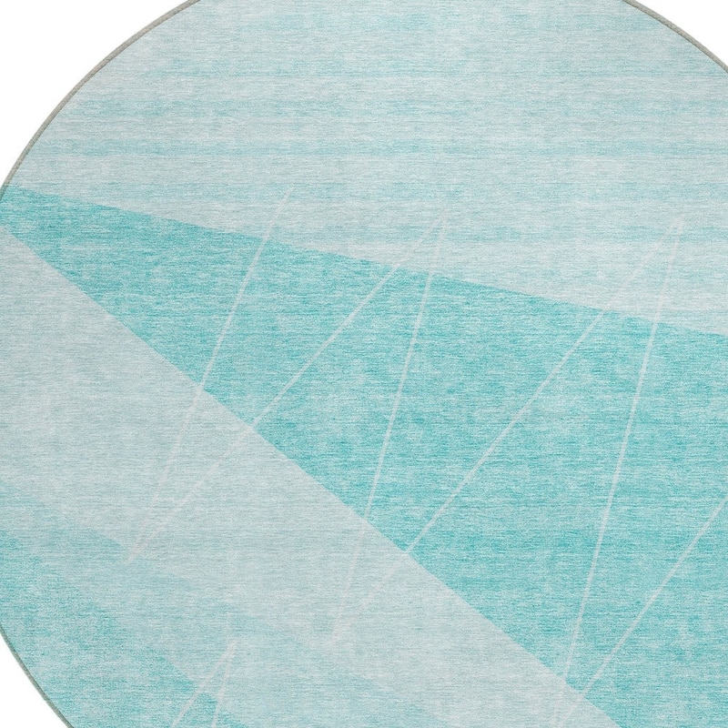 HomeRoots Geometric Transitional Rectangle Outdoor Rug