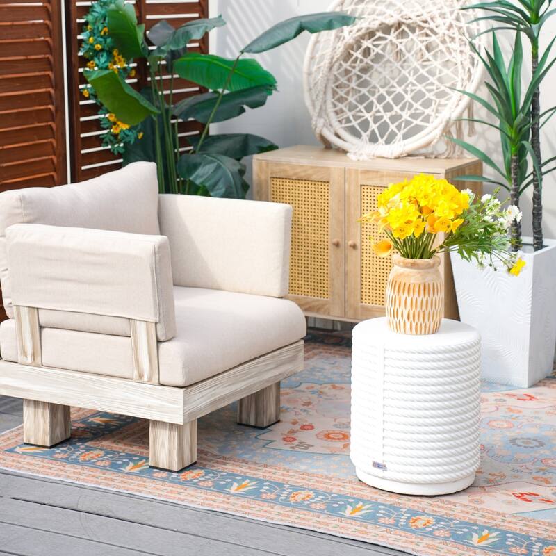 3-piece Outdoor Aluminum Sofa Set with Sponge-filled Cushion and Coffee Table