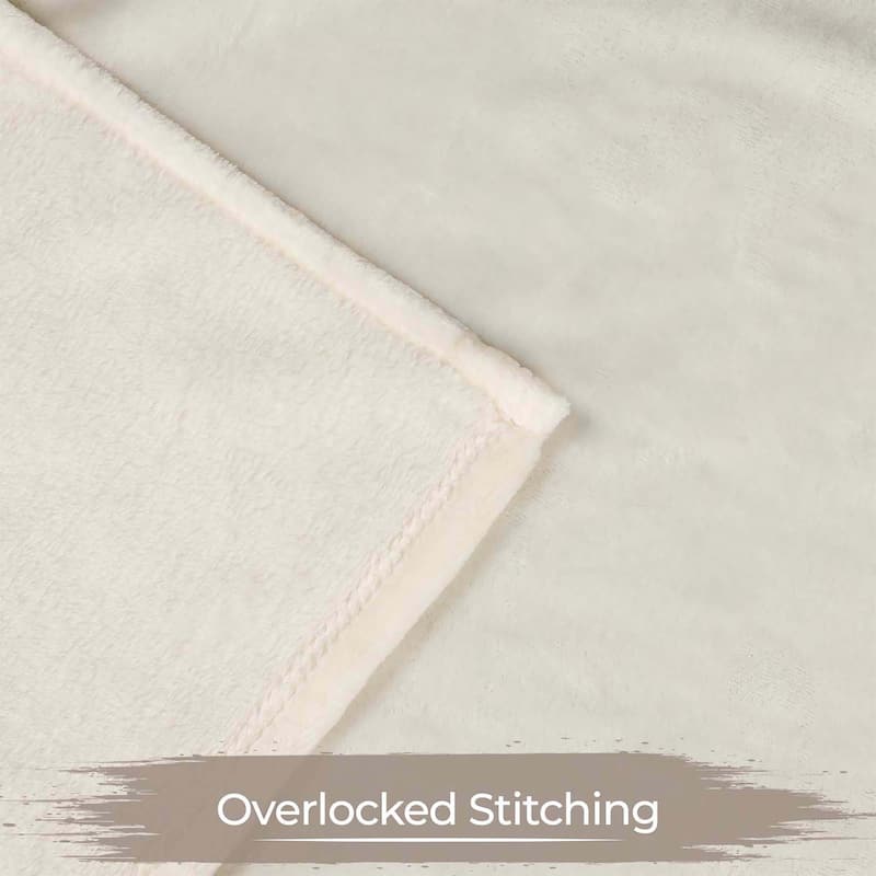 Superior Fleece Plush Medium Weight Soft Fluffy Decorative Blanket