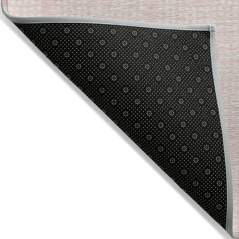 Machine Washable Indoor/ Outdoor Chantille Houndstooth Modern Rug