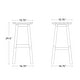 preview thumbnail 8 of 97, Laguna Hdpe All Weather Outdoor Patio 29" Round Bar Stool