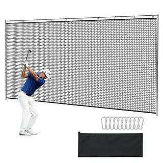 Zealfeel 10 x 20 ft Golf Practice Net: Durable Double-Seam Barrier Hitting Net with Carry Bag - 10x20 ft