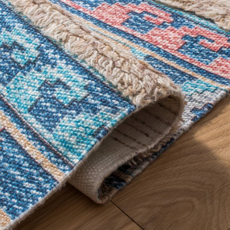 SAFAVIEH Handmade Saffron Selene Modern Tribal Cotton Rug