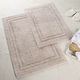 preview thumbnail 8 of 36, Superior Cotton Solid Non-slip Backing 2-Piece Bath Rug Set