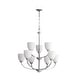 preview thumbnail 7 of 9, Quorum International Reyes 9 Light 31-1/4" Wide Chandelier