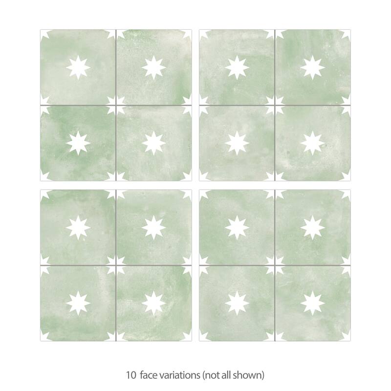 Merola Tile Starlight Sage 17-3/8" x 17-3/8" Porcelain Floor and Wall Tile