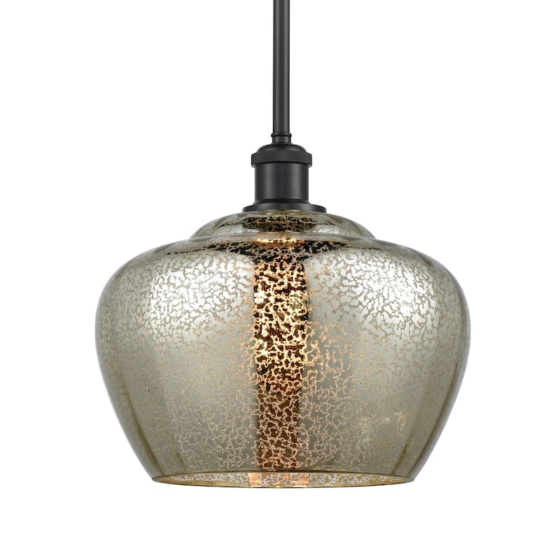 Innovations Lighting 516-1S-11-11-L Fenton Pendant Fenton 11" Wide - Mercury / Matte Black