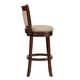 preview thumbnail 41 of 49, Verona Panel Back Linen Swivel 29-inch High Back Bar Stool by iNSPIRE Q Classic