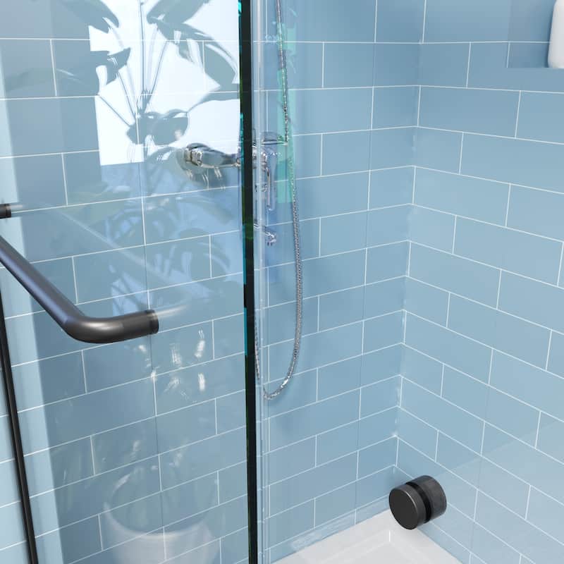 Elegant 60" W x 72" H Double Sliding Shower Doors Black or Brushed Nickel or Chrome finish - 60'' x 72''