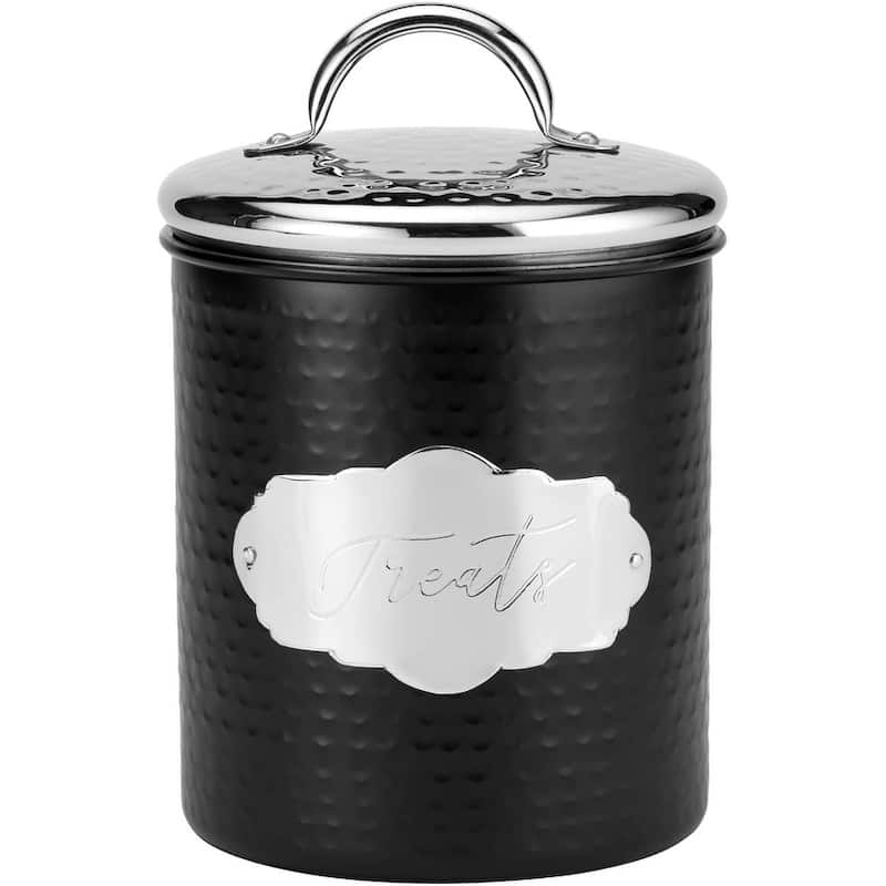 Amici Pet Cavalier Small Metal Canister Treats Jar - 40 Ounces - 40 Ounces