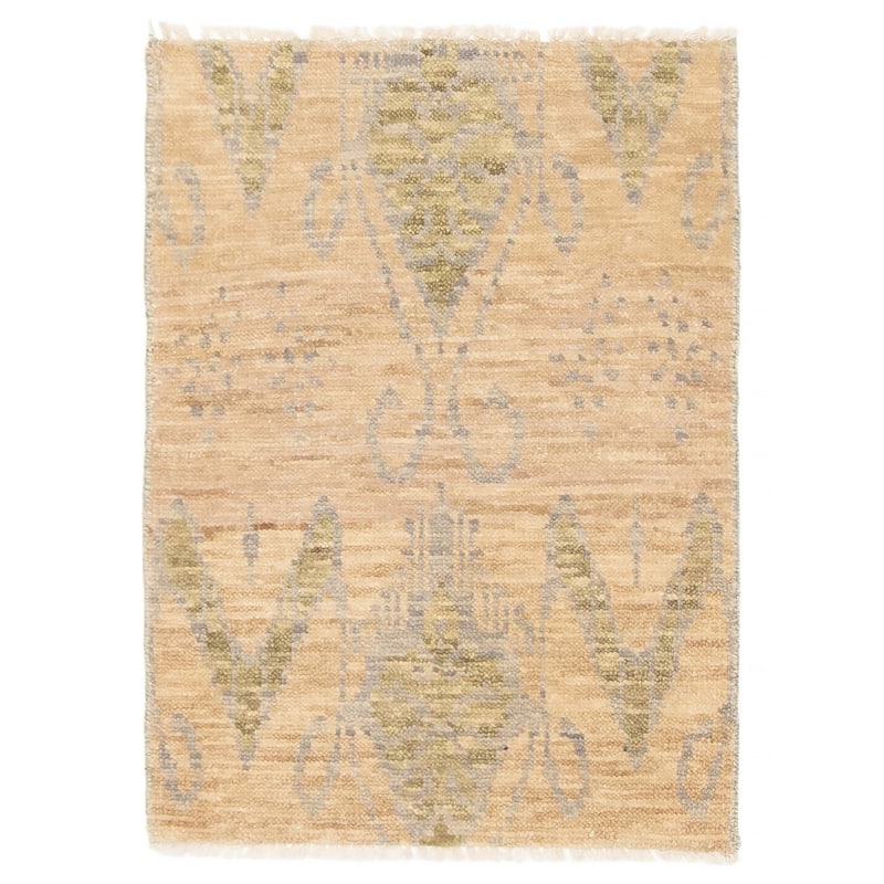 ECARPETGALLERY Hand-knotted Mystique Beige Wool Rug - 2'0 x 2'10 - Beige - 2'0 x 2'10