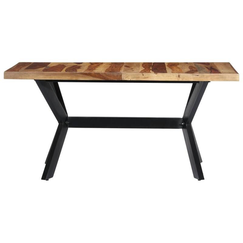 vidaXL Dining Table 55.1"x27.6"x29.5" Solid Sheesham Wood
