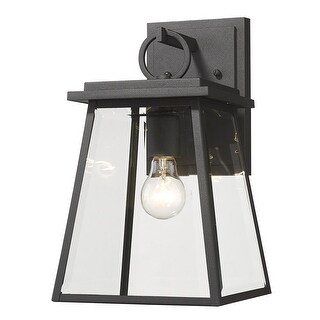 Broughton 1 Light Outdoor Wall Sconce - Black