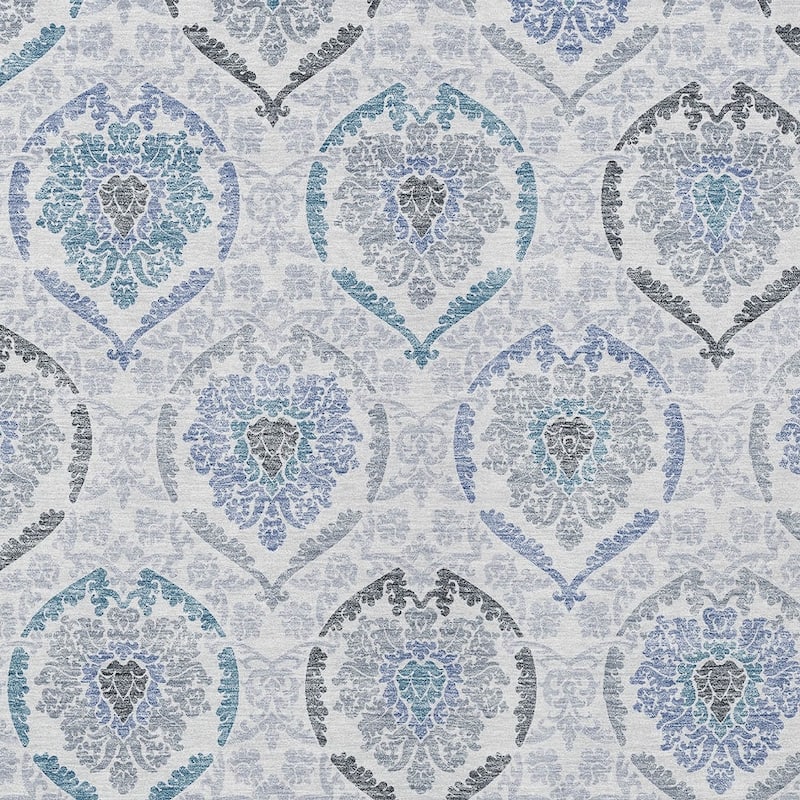 HomeRoots Medallion Transitional Rectangle Outdoor Rug